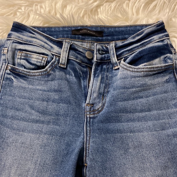 FLYING MONKEY Jeans size 23 Hight Rise Ankle Straight beautiful jeans inseam 30” - Picture 10 of 12